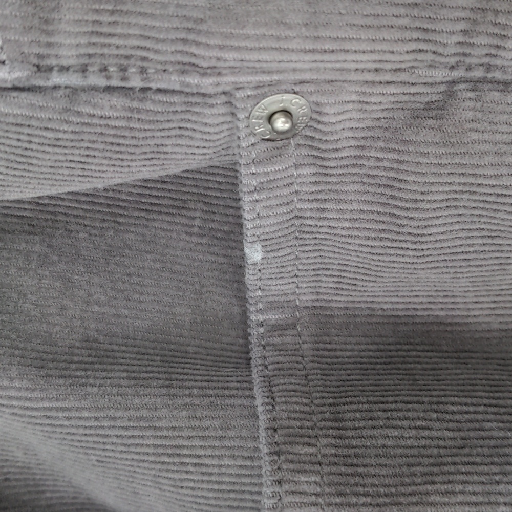 J. Crew Men's Gray Corduroy Slim Straight Pants Size 33 Minimalist Office Casual - Picture 11 of 14